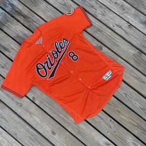 Baltimore Orioles Jersey Mens XL Orange MLB Baseball Majestic Cal Ripken 8